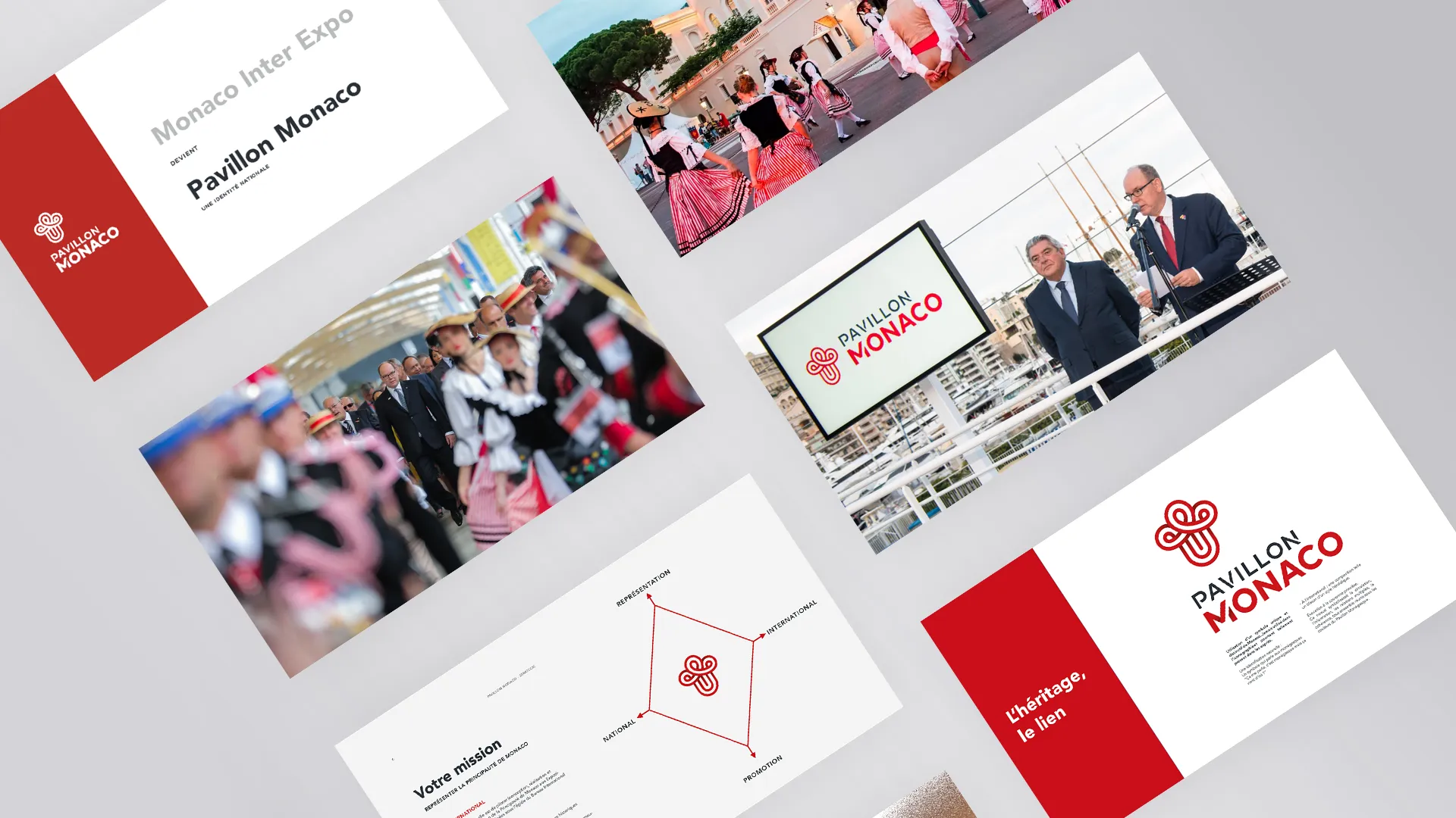 luxurybrands digital studio Pavillon Monaco stationary identity