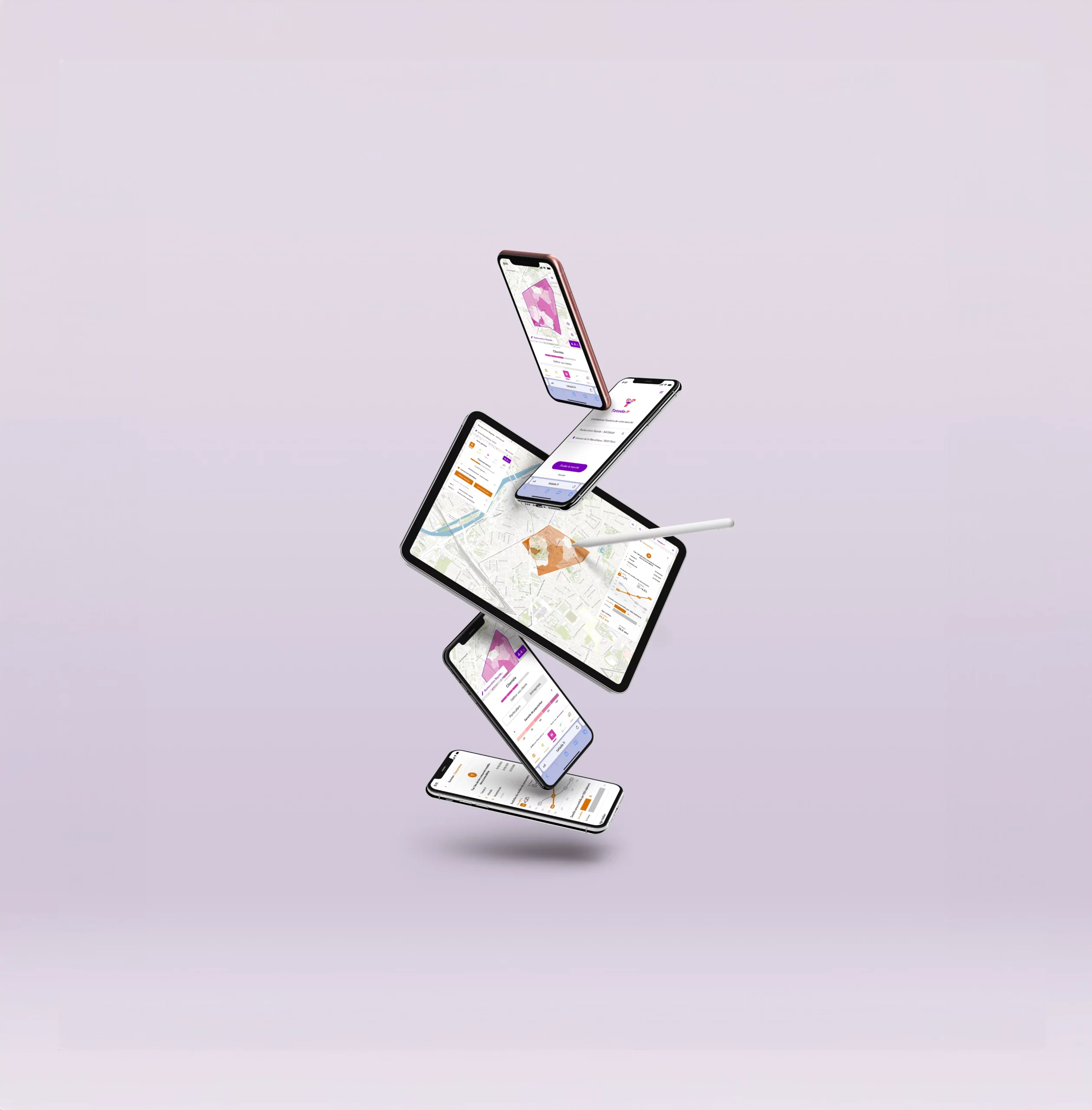 luxurybrands digital studio Tatada stationary webdesign application mockup